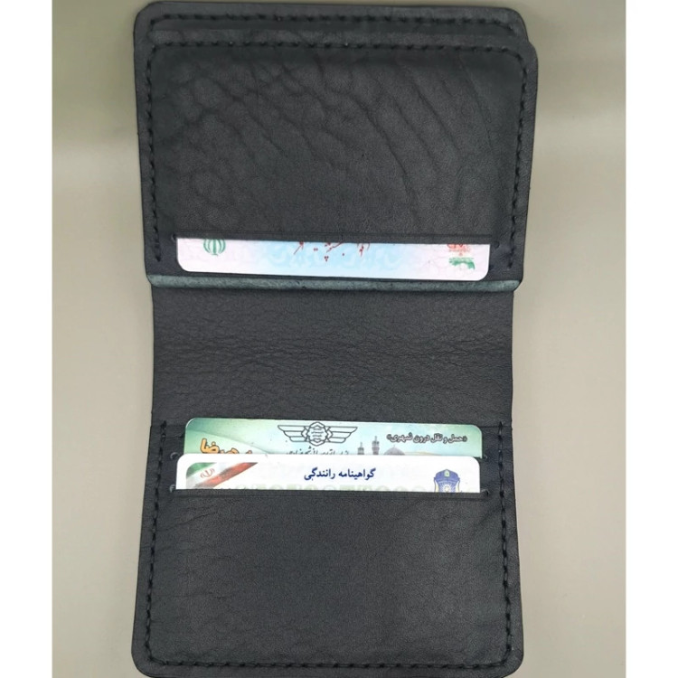 کیف پول جیبی چرم طبیعی مدل سه لت